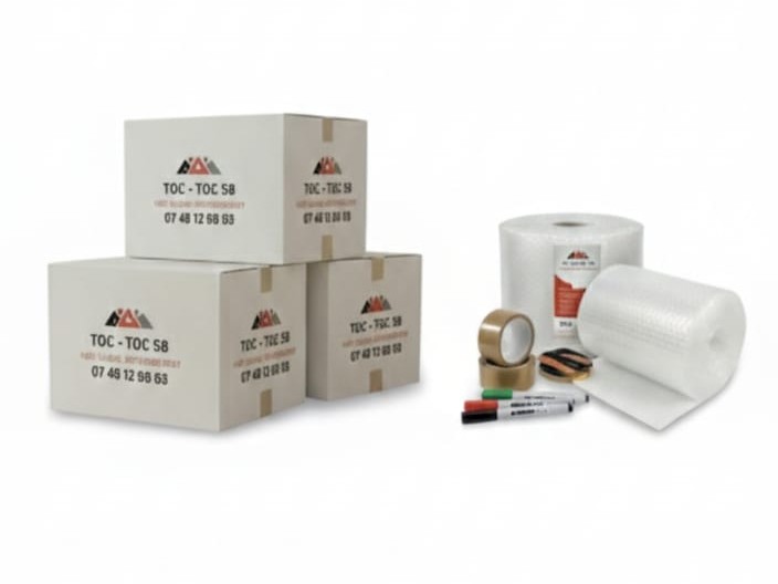 Kits d'emballage, bulles et adhésifs professionnels